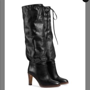 Gucci deauvilles knee high boots